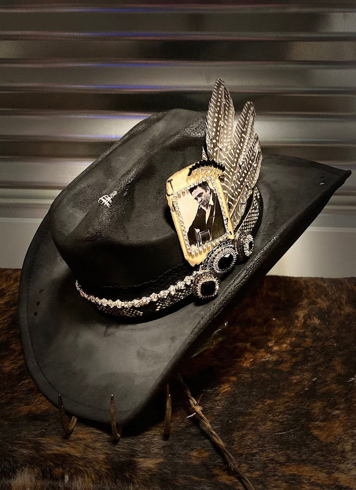 The Man In Black - Distressed Hat