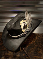 The Man In Black - Distressed Hat