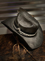 The Man In Black - Distressed Hat