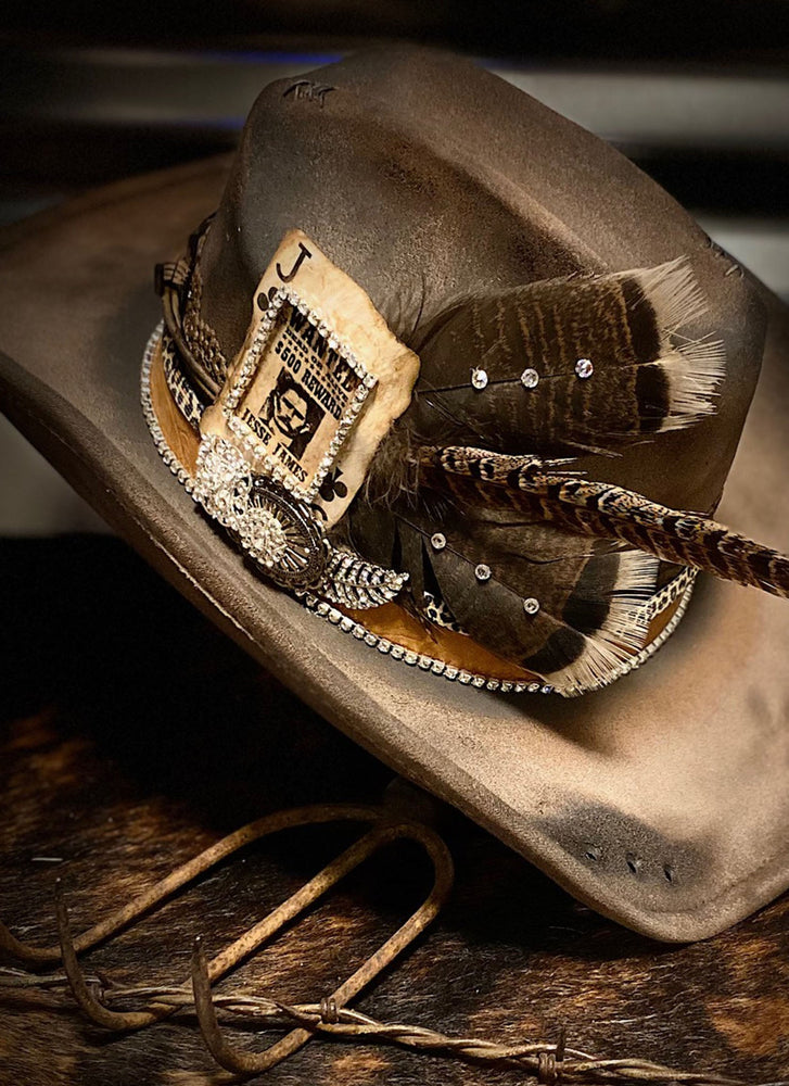 Jesse James Outlaw- Distressed Hat