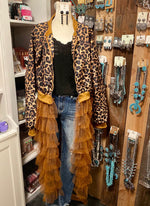 Sassy Leopard Ruffle Jacket