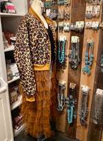 Sassy Leopard Ruffle Jacket