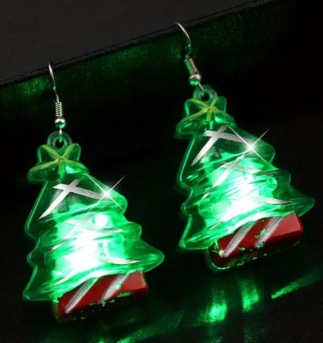LED Christmas Earrings