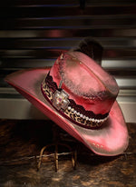 Vibrant Mary- Distressed Hat