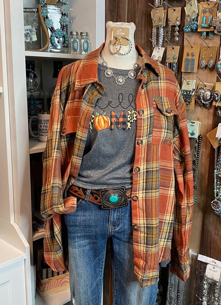 Pumpkin Spice Plaid