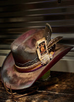 Cowgirl Distressed Hat