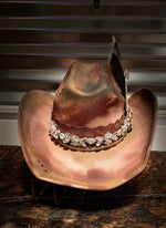 Vintage Cowgirl- Distressed Hat