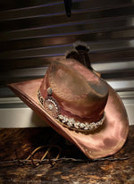 Vintage Cowgirl- Distressed Hat