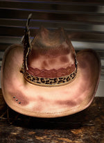 Vintage Cowgirl- Distressed Hat