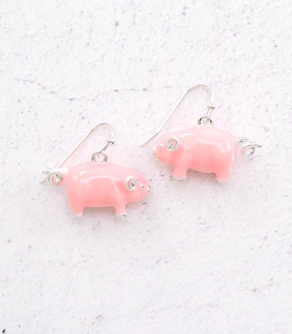 3D Piglet Earrings