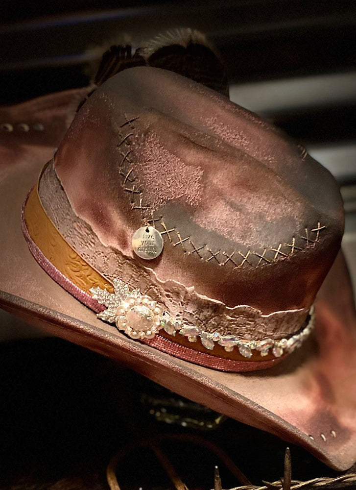 Be A Cowgirl- Distressed Hat