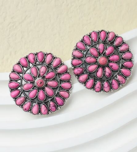 Pink Cowgirl Earrings