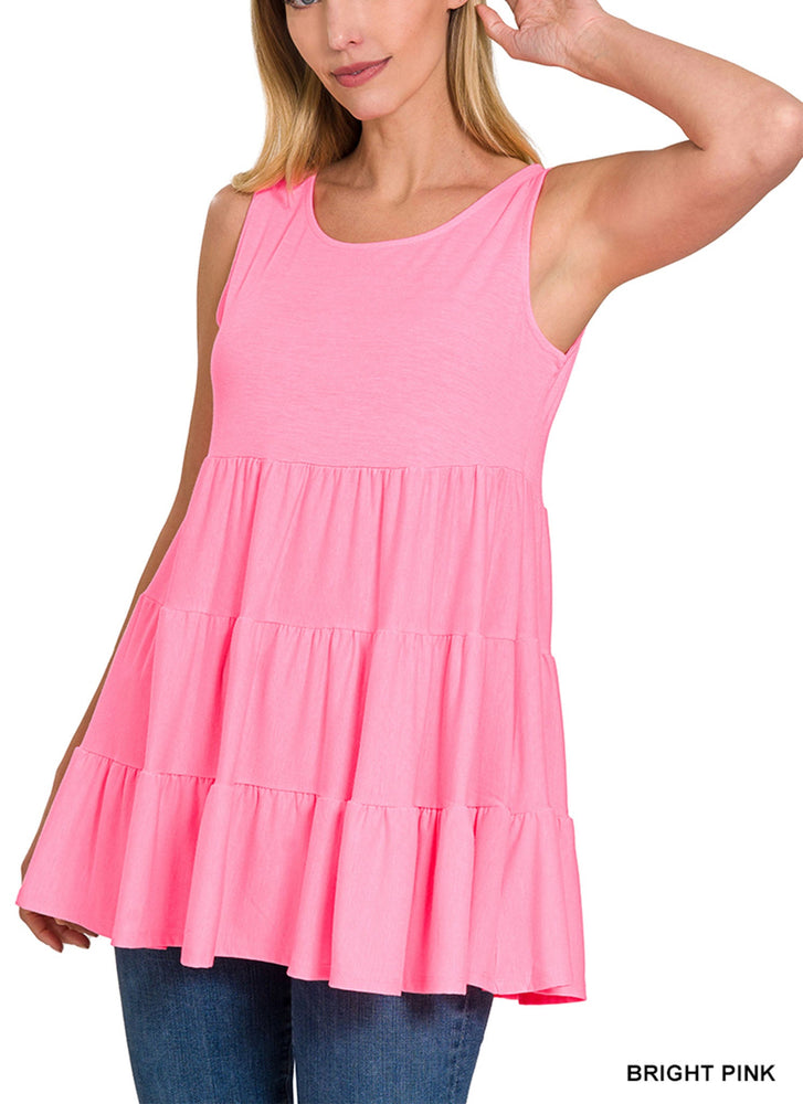 Bright Pink Tiered Tunic