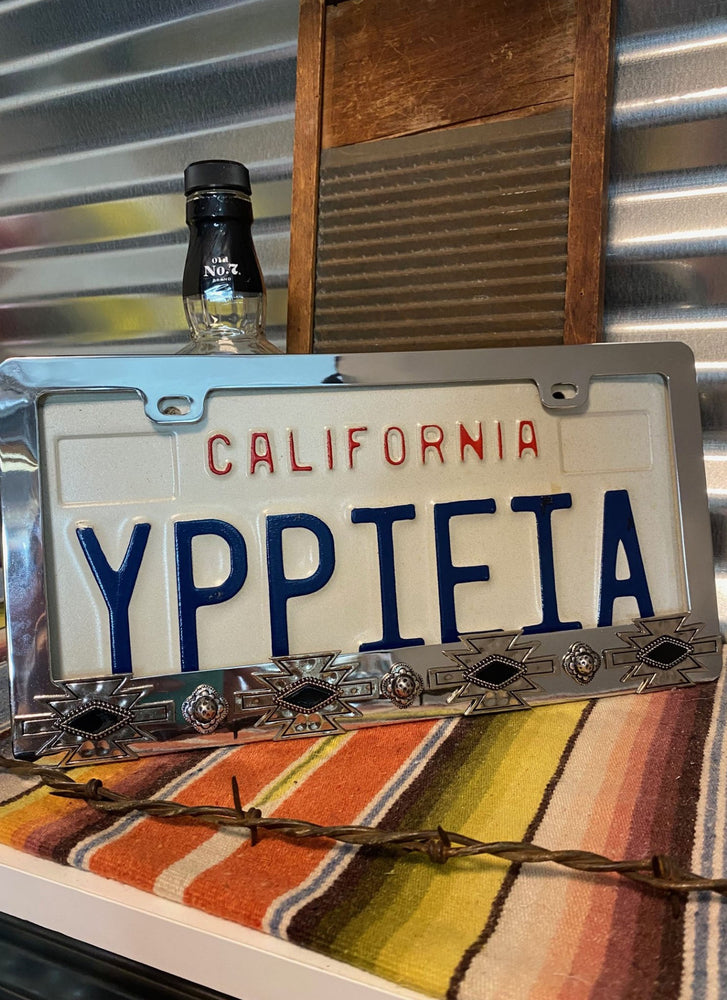 Western Aztec License Plate