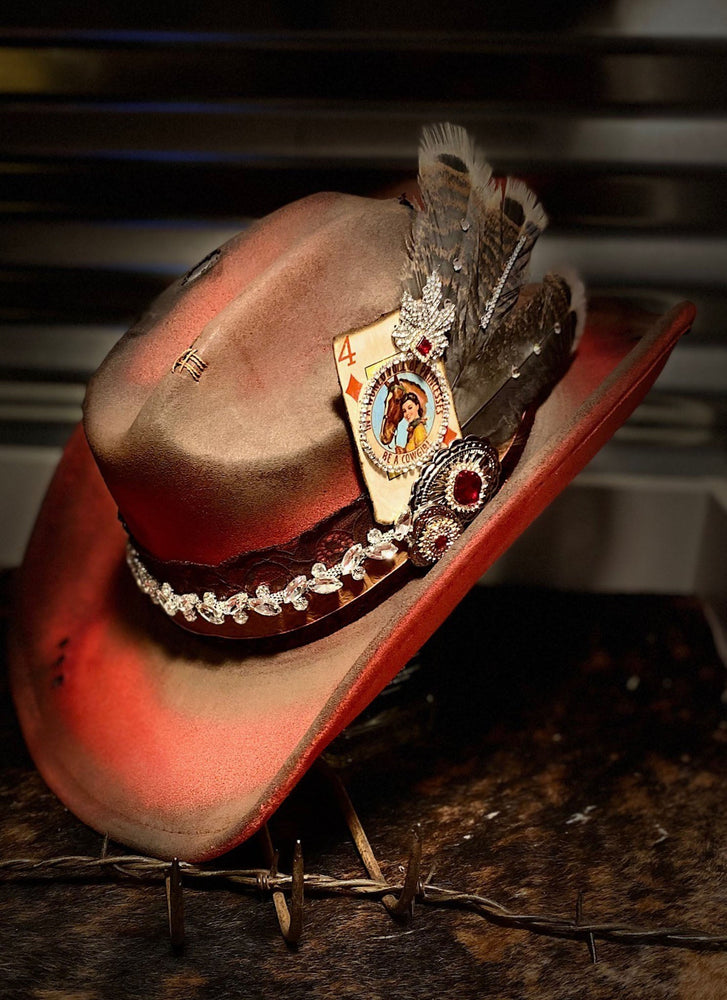 Be A Cowgirl- Distressed Hat