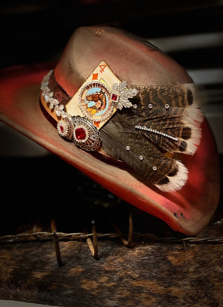 Be A Cowgirl- Distressed Hat