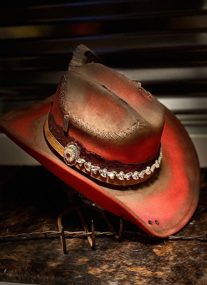 Be A Cowgirl- Distressed Hat