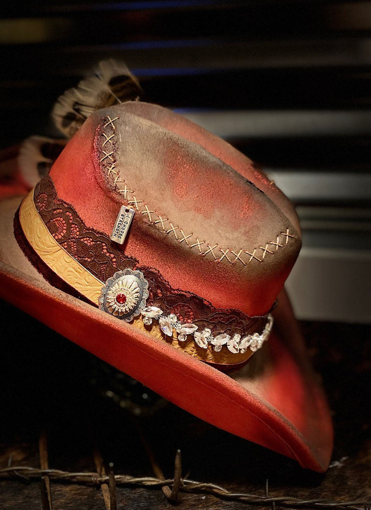 Be A Cowgirl- Distressed Hat
