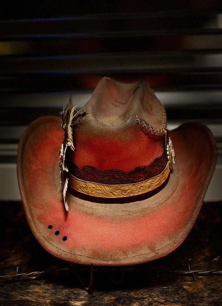 Be A Cowgirl- Distressed Hat