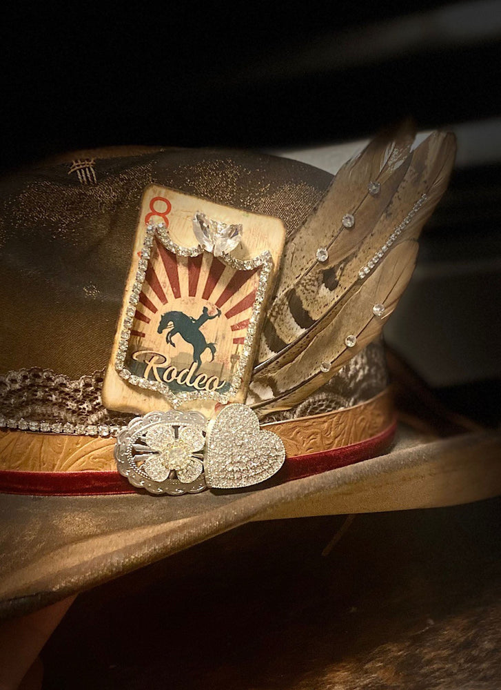 Rodeo Cowgirl - Distressed Hat