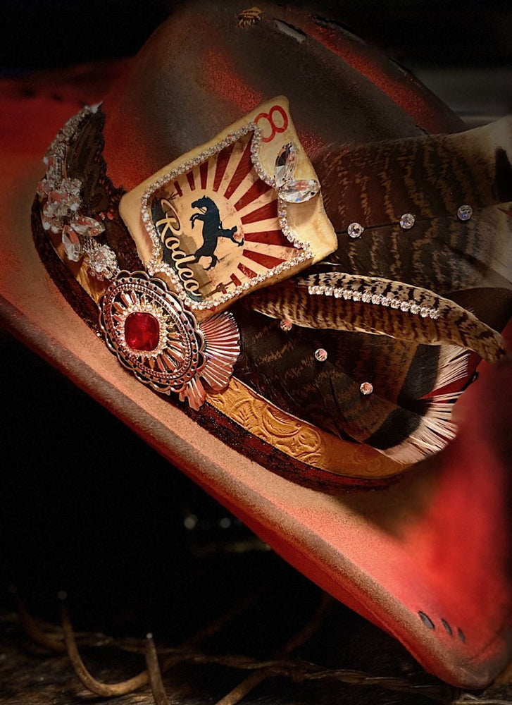 Rodeo Distressed Cowgirl Hat