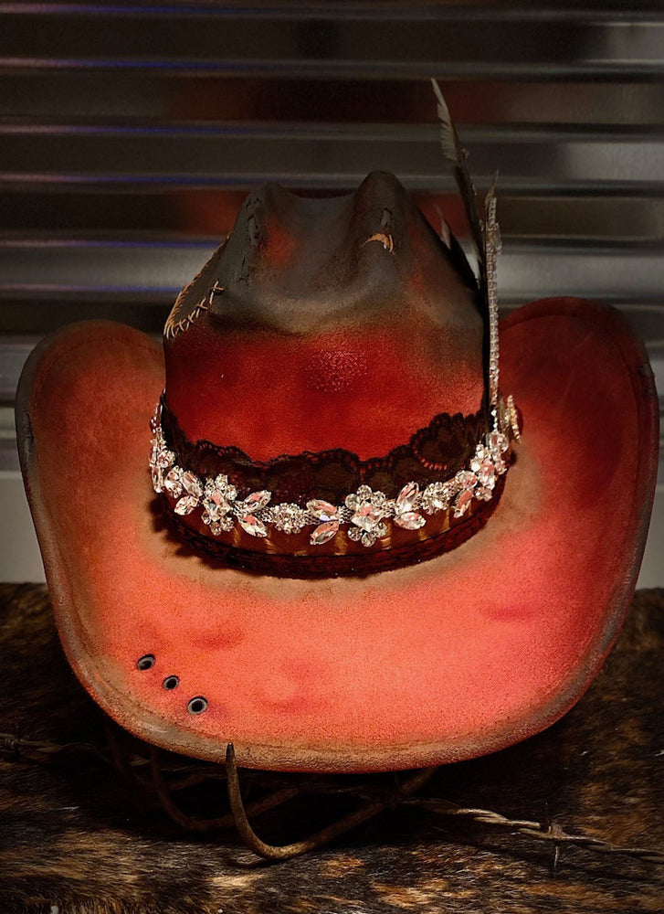 Rodeo Distressed Cowgirl Hat