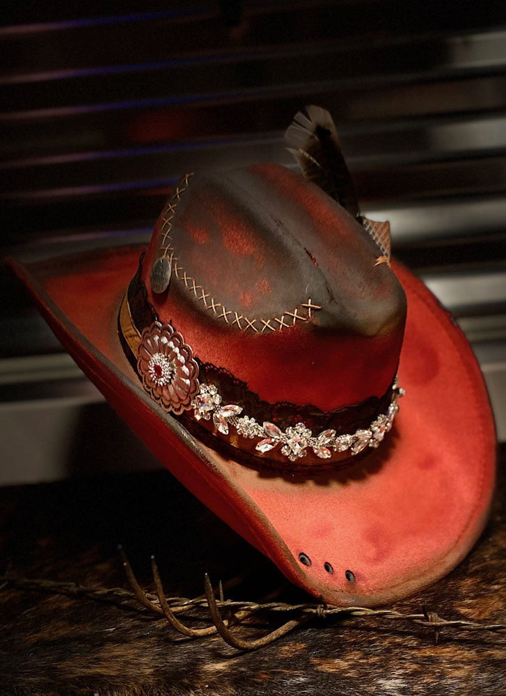 Rodeo Distressed Cowgirl Hat
