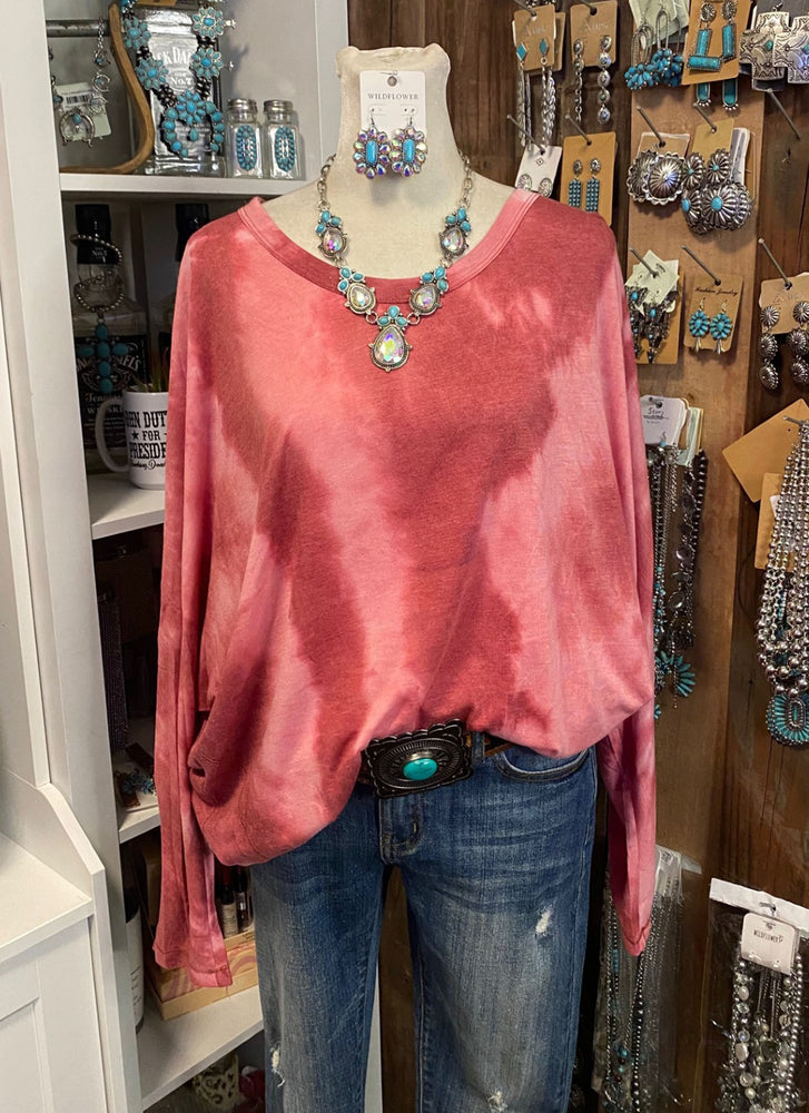 Pink Raglan Sleeve Top