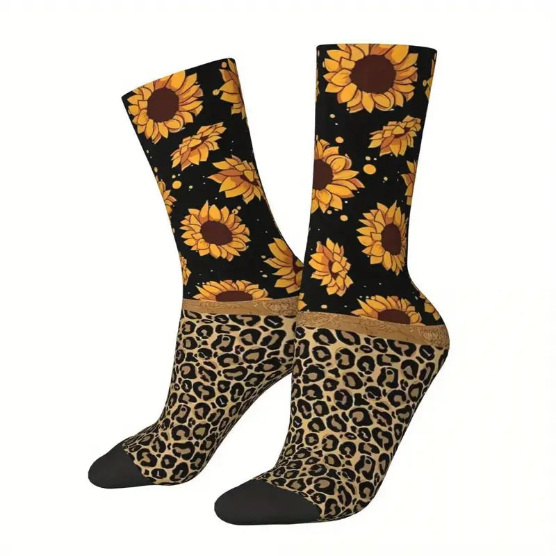 Sunflower Leopard Socks