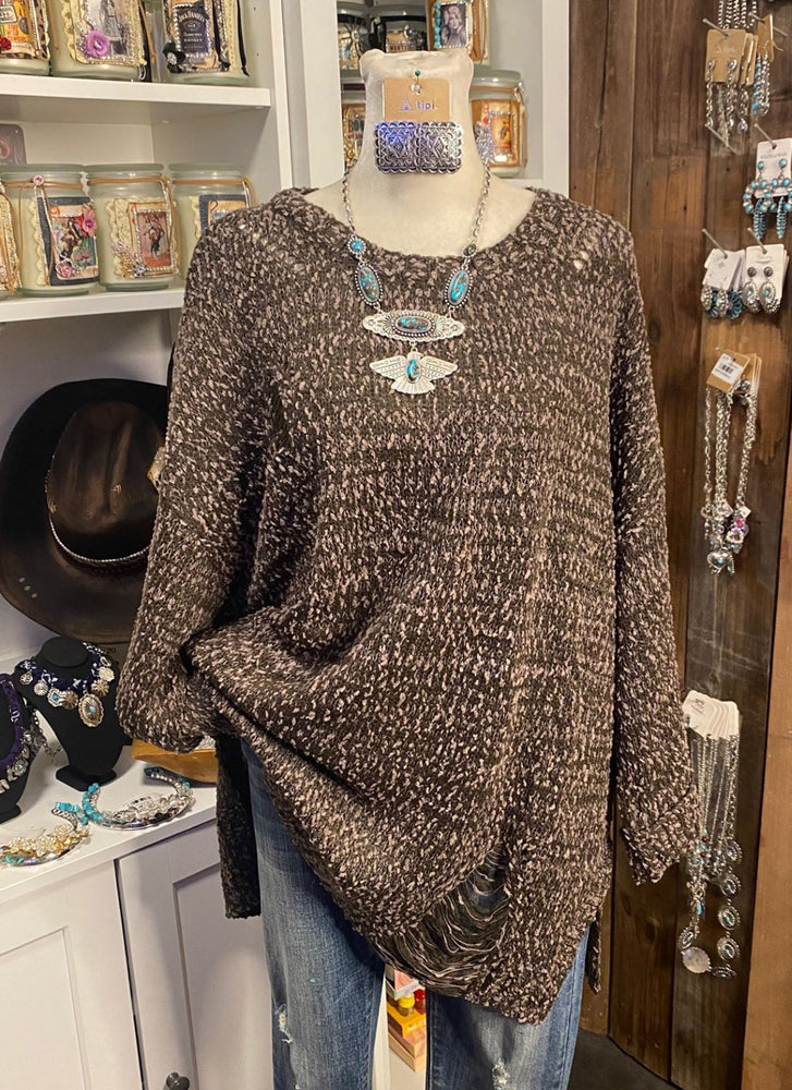 Distressed Cowgirl Knit