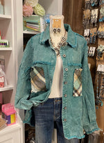 Plaid Meral Wash Shacket