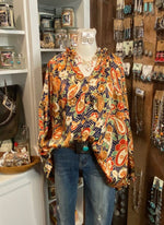 Plus Fall Time Cowgirl Top
