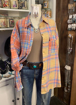 Fall Time Plaid Top