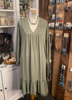 Olivine High Low Dress
