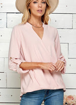 Stylish Wrap V Neck Top