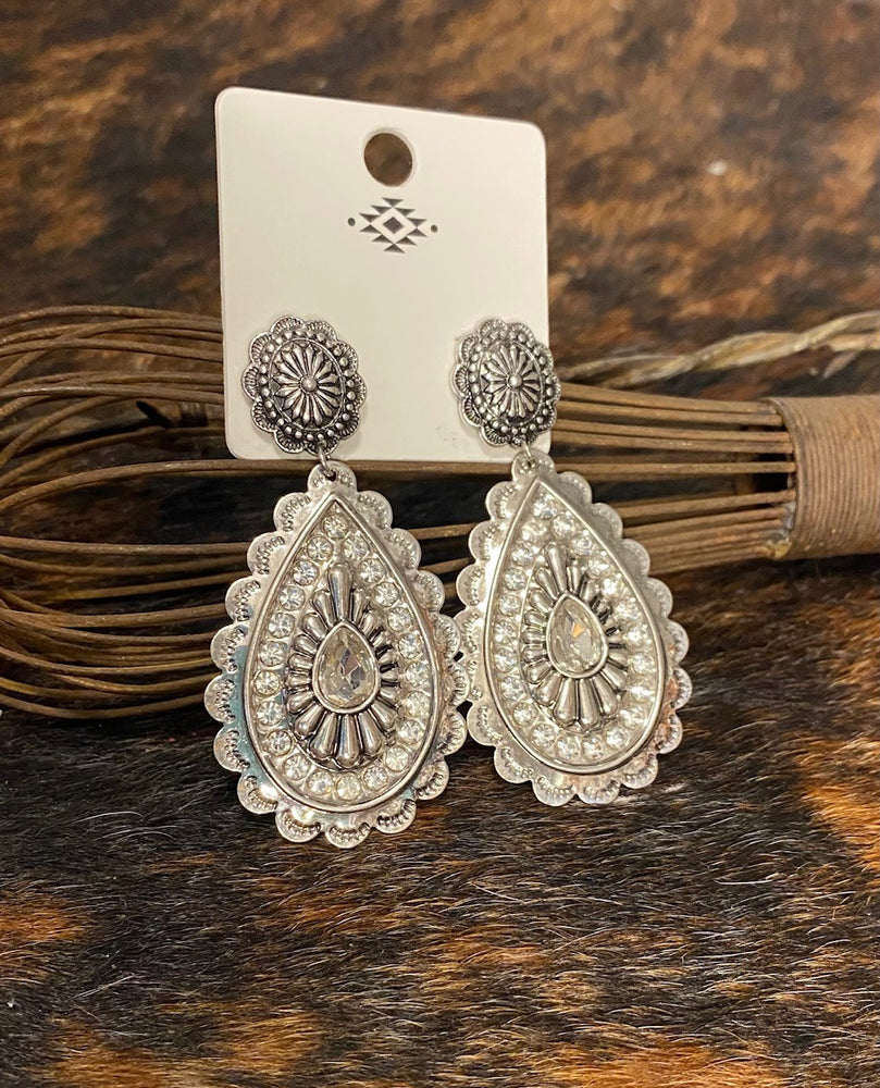 Rhinestone Drop Earrings