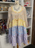 Western Floral Tier Dress