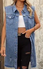 Long Jean Vest