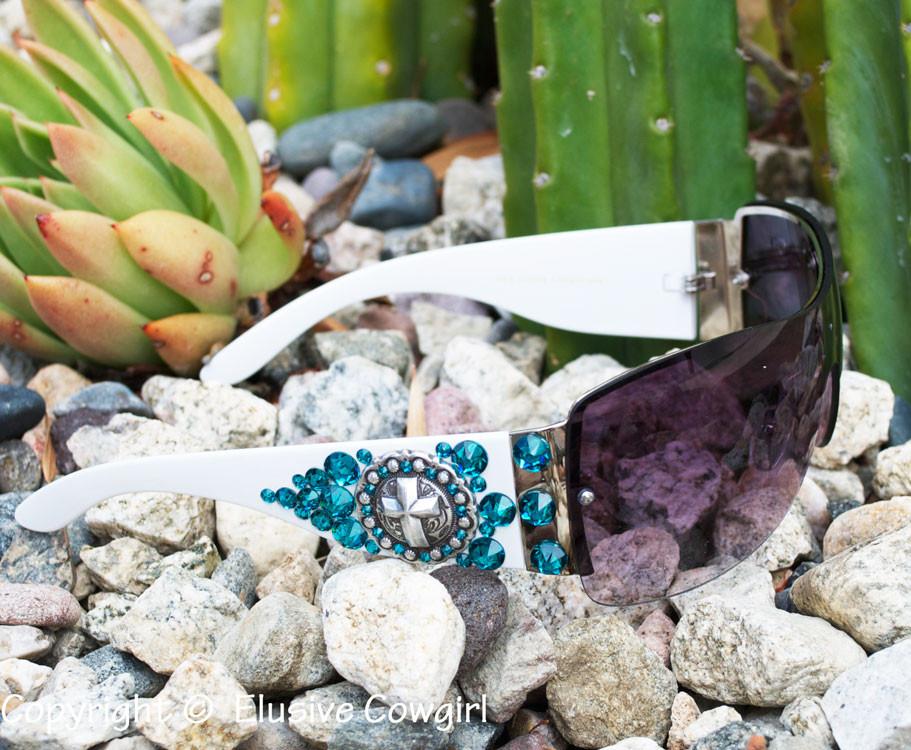 Extra Bling Cross Sunglasses - Elusive Cowgirl Boutique