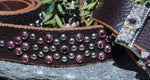 Vintage Purple Belt & Buckle - Medium - Elusive Cowgirl Boutique
