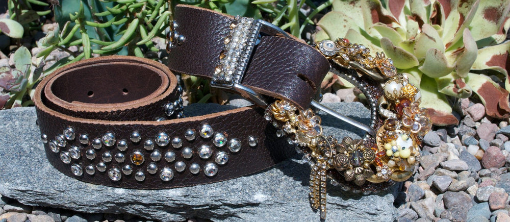 "Vintage Cowgirl Belt & Buckle - Small" - Elusive Cowgirl Boutique