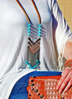 "Southwest Metal Necklace" - Elusive Cowgirl Boutique