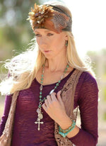Jeweled Hippie Cowgirl Headwrap - Elusive Cowgirl Boutique
