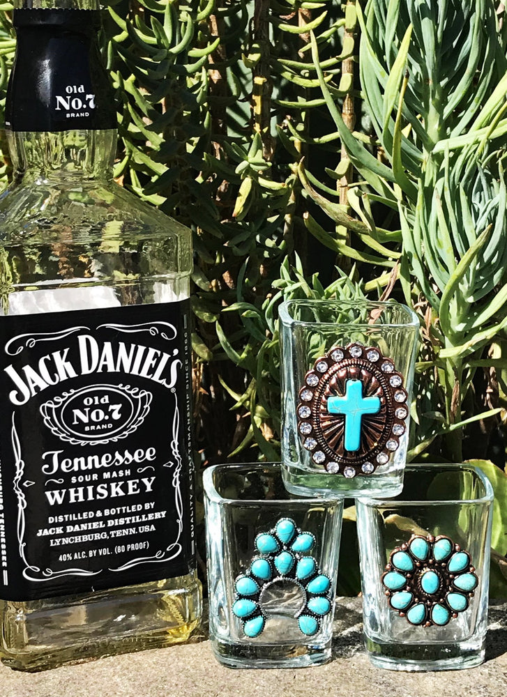 Bottoms Up Whiskey Shot Glasses - Elusive Cowgirl Boutique