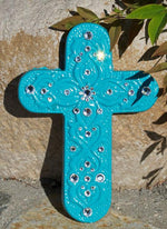 Wall Decor - Teal Cross - Elusive Cowgirl Boutique