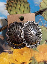 Clip On Concho Earrings