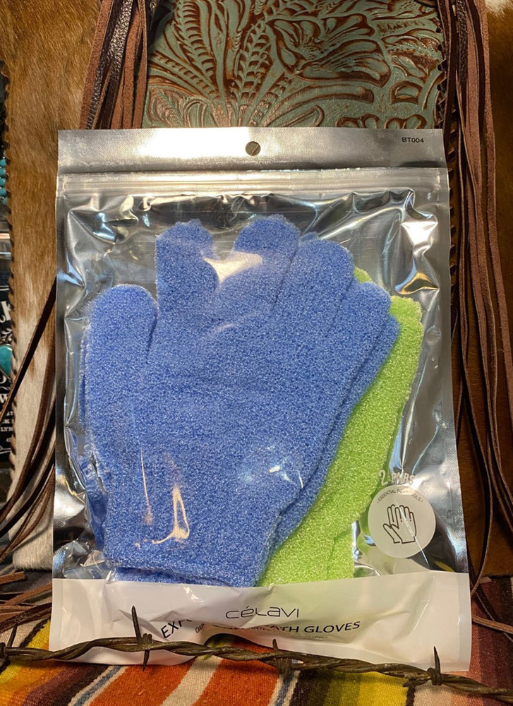 2 Exfoliating Bath Gloves