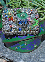 Gypsy Skull Buckle & Belt - Large - Elusive Cowgirl Boutique