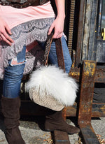 Mogolian Fur Suede Purse - Elusive Cowgirl Boutique