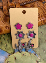 Cactus Set Earrings